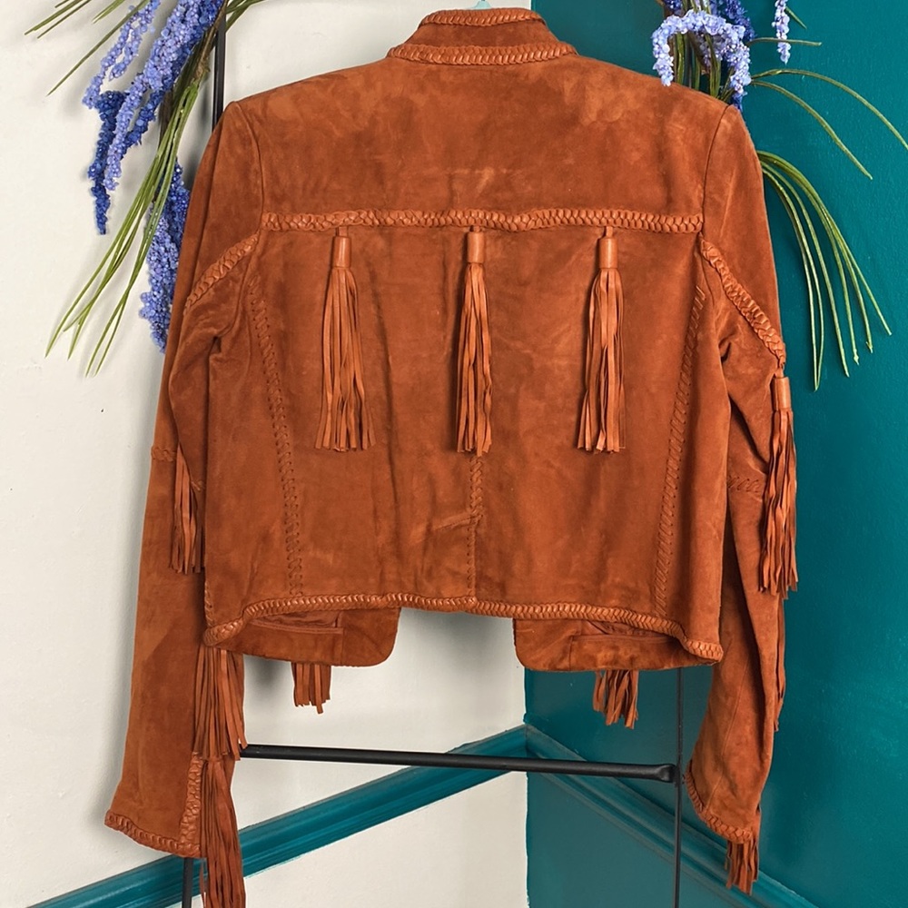 Rachel Zoe fringe suede 4 boho chic leather - Picture 11 of 15
